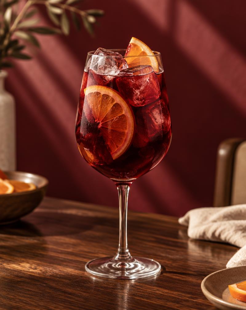 $sangría — Con vino tinto